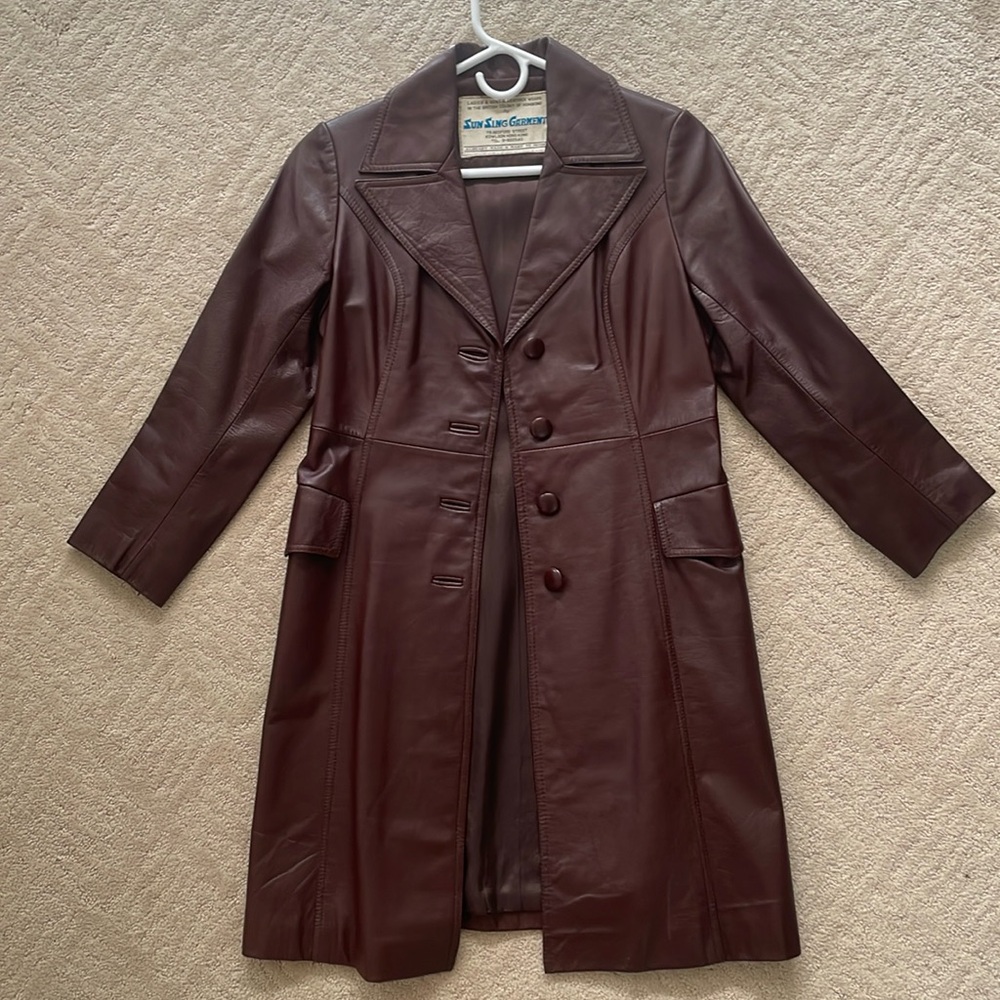 VINTAGE custom made leather jacket from Hong Kong.
